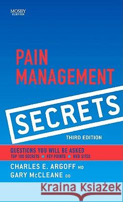 Pain Management Secrets Charles Argoff 9780323040198  - książka