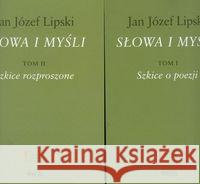 Pakiet: Słowa i myśli T.1-2 Lipski Jan Józef 9788360356777 Więź - książka