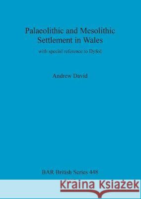 Palaeolithic and Mesolithic Settlement in Wales: with special reference to Dyfed David, Andrew 9781407301464 British Archaeological Reports - książka