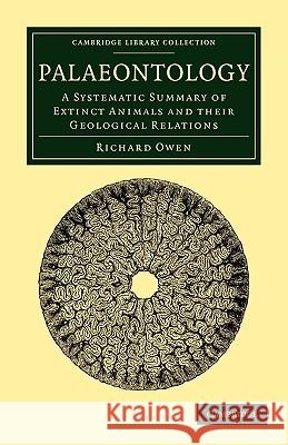 Palaeontology: A Systematic Summary of Extinct Animals and Their Geological Relations Owen, Richard 9781108001335 Cambridge University Press - książka