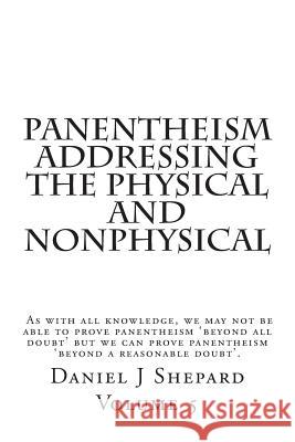 Panentheism Addressing the Physical and nonPhysical Daniel J. Shepard 9781501097508 Createspace Independent Publishing Platform - książka