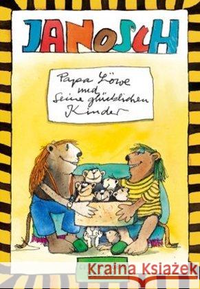 Papa Löwe und seine glücklichen Kinder Janosch 9783958780132 LittleTiger Verlag - książka