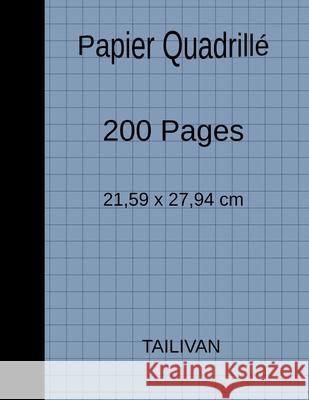 Papier Quadrillé 200 Pages 21,59 x 27,94 cm Tailivan, Jo 9781679015236 Independently Published - książka