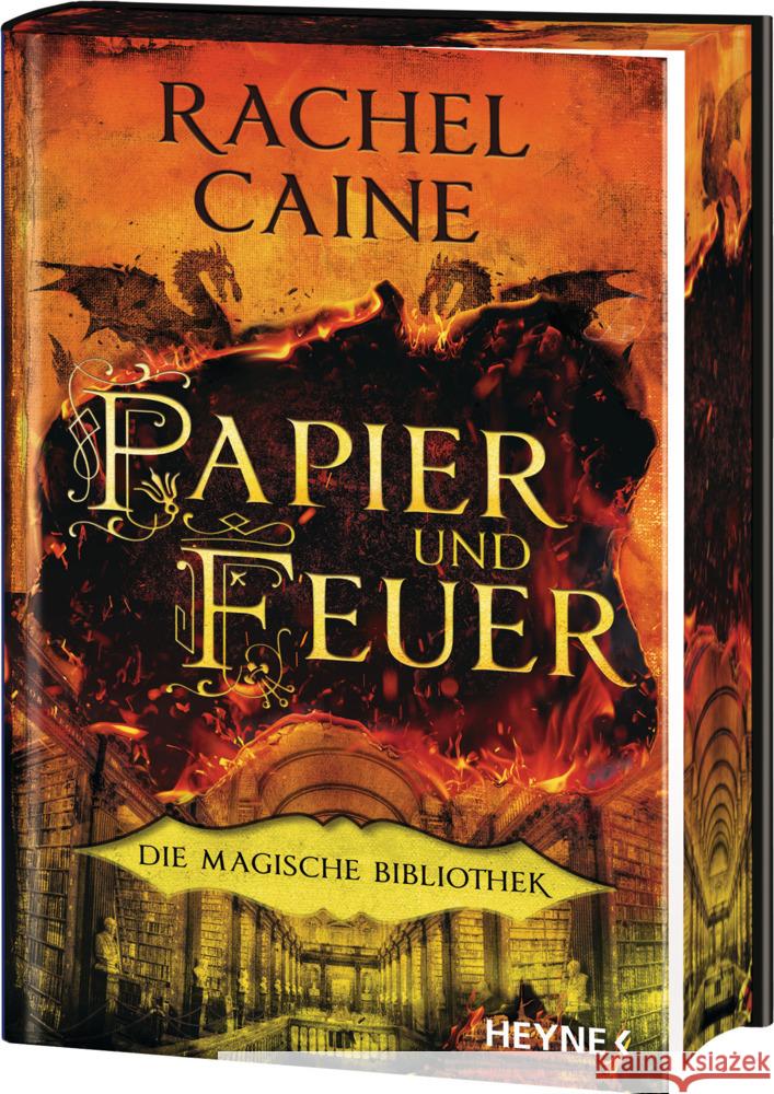 Papier und Feuer - Die Magische Bibliothek Caine, Rachel 9783453323223 Heyne - książka