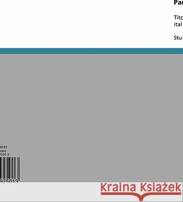 Paralleltextanalyse in der Presse: Titolistica contrastiva. Schlagzeilen in deutschen und italienischen Nachrichtenmagazinen Gentner, Stefanie 9783638925013 Grin Verlag - książka