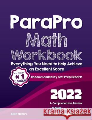 ParaPro Math Workbook: A Comprehensive Review + 2 Full Length ParaPro Math Practice Tests Reza Nazari 9781637192139 Effortless Math Education - książka