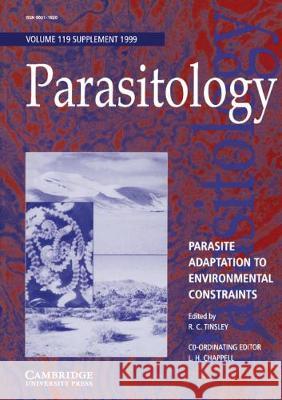 Parasite Adaptation to Environmental Constraints R  C Tinsley 9780521005005  - książka