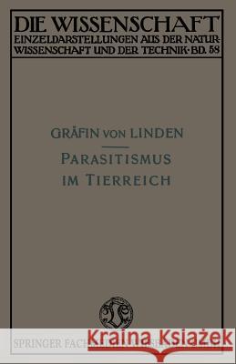 Parasitismus Im Tierreich Linden 9783663010708 Vieweg+teubner Verlag - książka