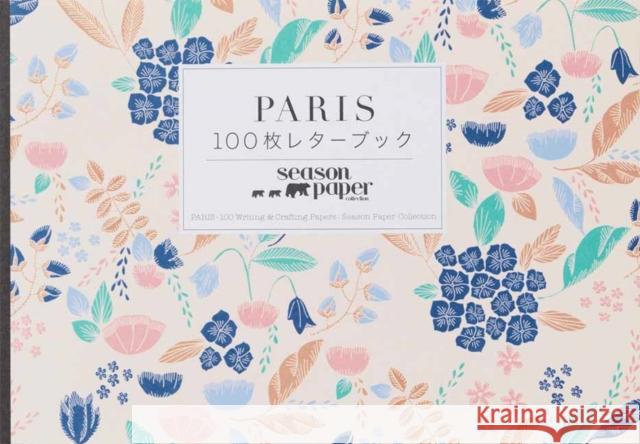 Paris: 100 Writing and Crafting Papers Season Paper Collection 9784756249845 PIE Books - książka