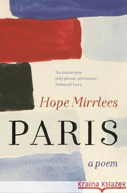 Paris: A Poem Hope Mirrlees 9780571359936 Faber & Faber - książka
