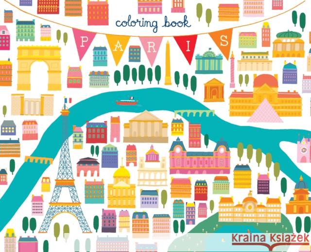 Paris Coloring Book  9781623261009 Ammo Books - książka