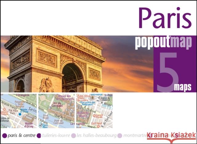 Paris PopOut Map: Pocket-sized, pop up, city map of Paris  9781917131339 Pop Out - książka