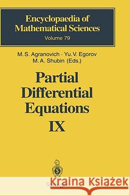 Partial Differential Equations IX: Elliptic Boundary Value Problems Agranovich, M. S. 9783540570448 SPRINGER-VERLAG BERLIN AND HEIDELBERG GMBH &  - książka