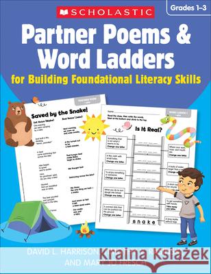 Partner Poems & Word Ladders for Building Foundational Literacy Skills: Grades 1-3 Timothy V. Rasinski David L. Harrison Mary Jo Fresch 9781338792898 Scholastic Teaching Resources - książka