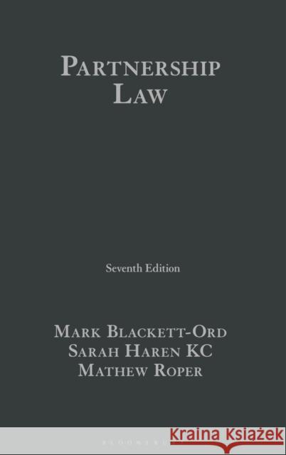 Partnership Law Mathew (5 Stone Buildings) Roper 9781526530387 Tottel Publishing - książka
