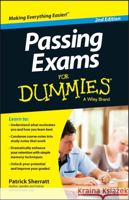 Passing Exams for Dummies Sherratt, Patrick 9780730304425  - książka