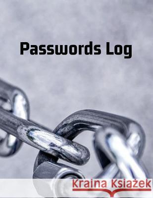 Passwords Log: My Passwords Log Shan Marshall 9781722893613 Createspace Independent Publishing Platform - książka