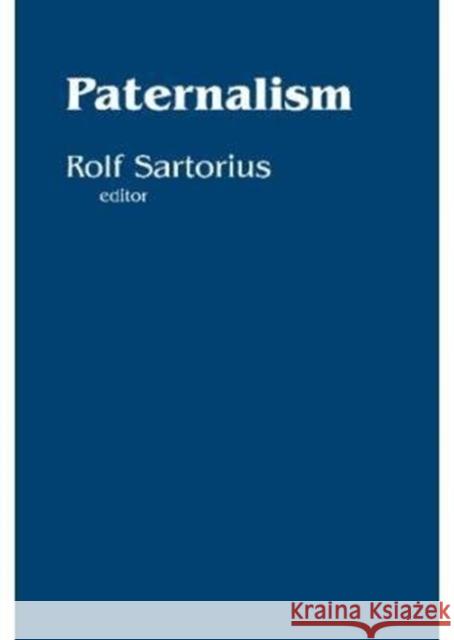 Paternalism Rolf Sartorius 9780816611744 University of Minnesota Press - książka