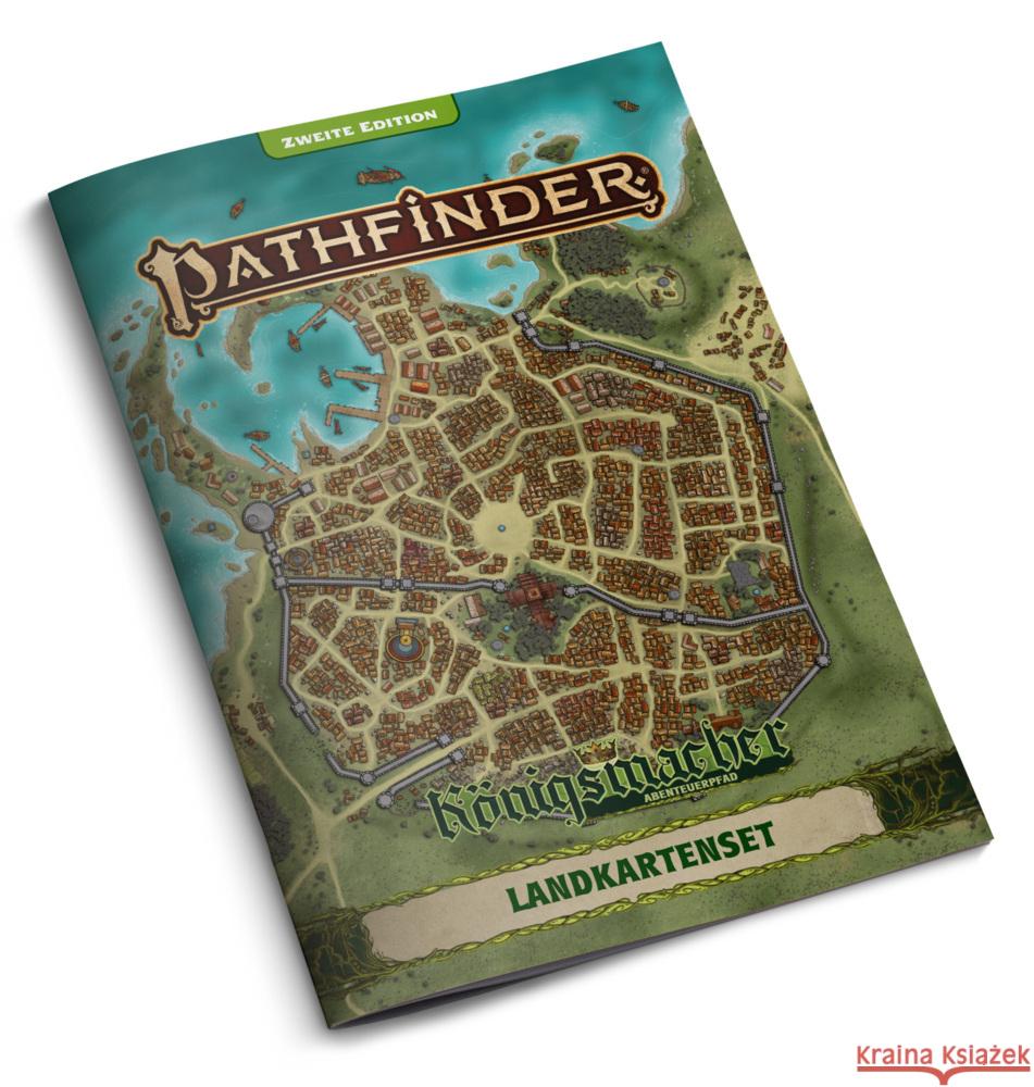 Pathfinder 2 - Königsmacher 2E Landkartenset Jacobs, James, Vaughan, Greg A., Solis, Hugo 9783987320798 Ulisses Spiele - książka