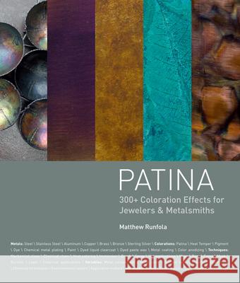 Patina: 300+ Coloration Effects for Jewelers & Metalsmiths Matt Rufola 9781620331392 Interweave Press - książka