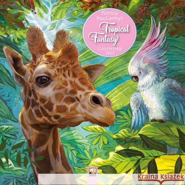 Patricia Maccarthy's Tropical Fantasy Wall Calendar 2025 (Art Calendar) Flame Tree Studio 9781835620410 Flame Tree Calendars - książka