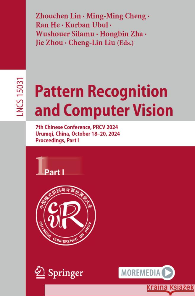 Pattern Recognition and Computer Vision  9789819784868 Springer - książka