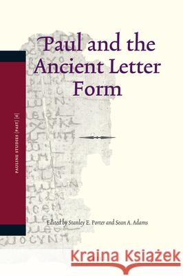 Paul and the Ancient Letter Form  9789004181632 Not Avail - książka