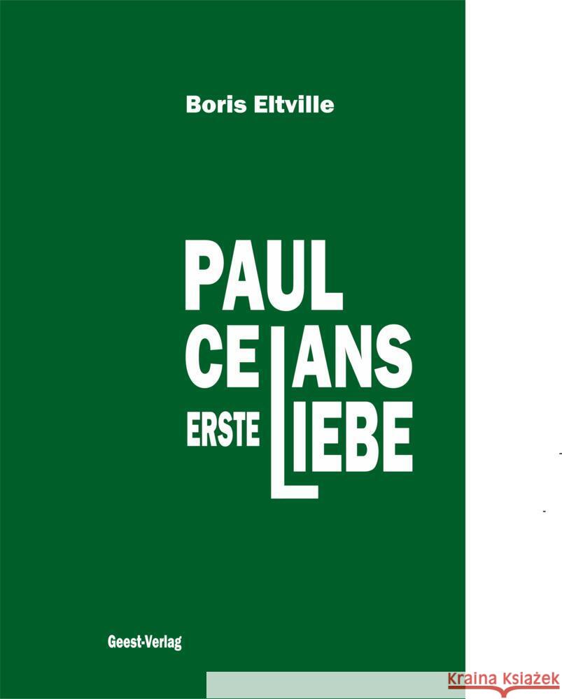 Paul Celans erste Liebe Eltville, Boris 9783690645140 Geest Verlag - książka
