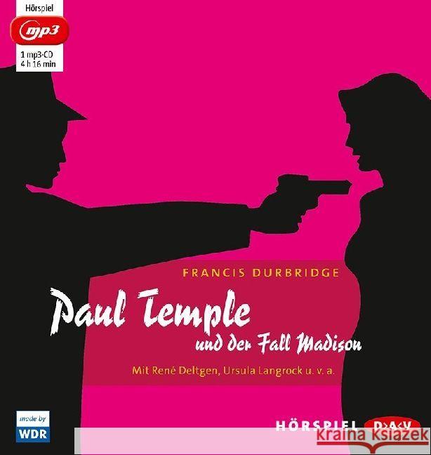 Paul Temple und der Fall Madison, 1 MP3-CD : Hörspiel mit René Deltgen, Ursula Langrock u.v.a. (1 mp3-CD), Hörspiel Durbridge, Francis 9783862318179 Der Audio Verlag, DAV - książka