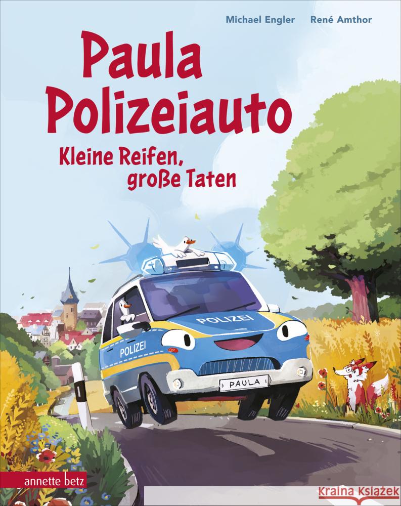 Paula Polizeiauto - Kleine Reifen, große Taten: Abenteuer-Bilderbuch ab 4 Jahren mit sprechenden Autos Engler, Michael 9783219120608 Betz, Wien - książka