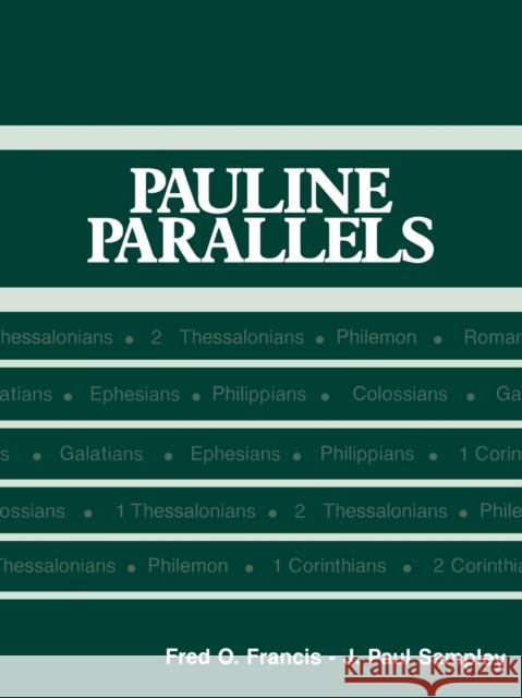 Pauline Parallels Paper Ed Francis, Fred O. 9780800620943 Augsburg Fortress Publishers - książka