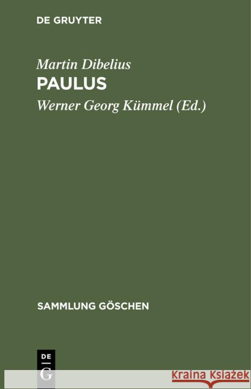 Paulus Martin Dibelius Werner Georg K 9783112310588 de Gruyter - książka