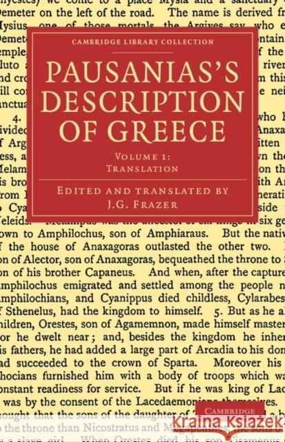 Pausanias's Description of Greece James George Frazer 9781108047234 Cambridge University Press - książka