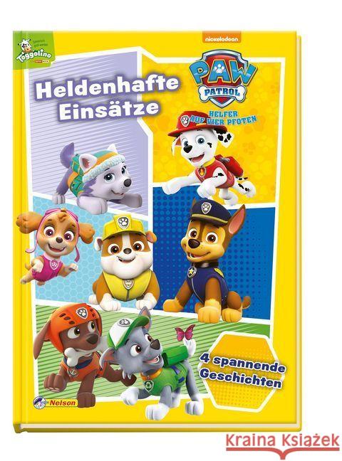 PAW Patrol: Heldenhafte Einsätze : 4 spannende Geschichten  9783845110035 Nelson - książka