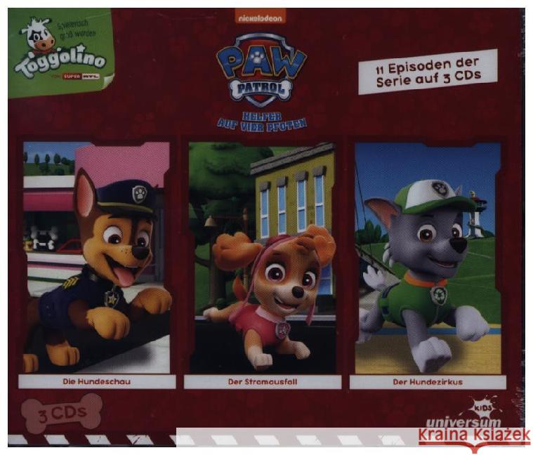 PAW Patrol Hörspielbox. Box.3, 3 Audio-CD  4061229015370 LEONINE Distribution - książka