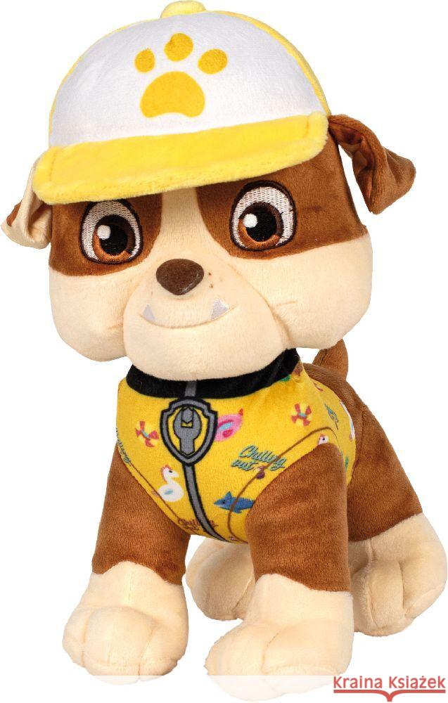 Paw Patrol, Rubble, Summer Edition, 28 cm  4001504428280 Schmidt Spiele - książka