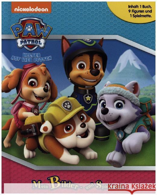 Paw Patrol, Spielbuch + 8-10 Spielfiguren + Spielmatte : Mein Bilder- und Spielebuch  9782764348246 Phidal Publishing - książka