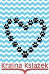 Paw Print Heart: Chevron Design Midwest Merchandise 9781795739023 Independently Published