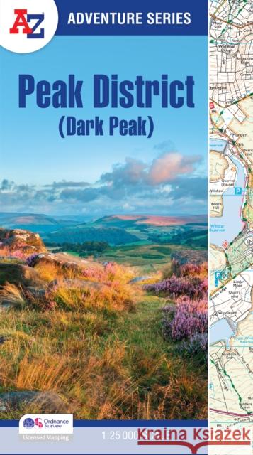 Peak District (Dark Peak): With Ordnance Survey Mapping A-Z Maps 9780008744205 HarperCollins Publishers - książka