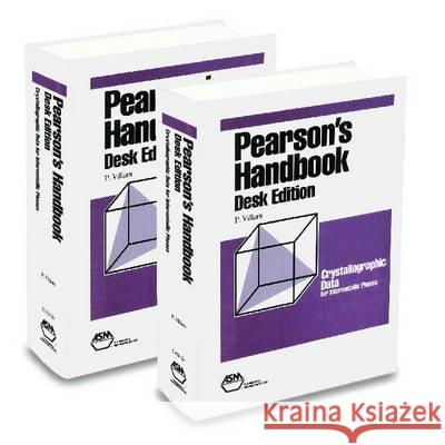 Pearson's Handbook: Desk Edition : Crystallographic Data for Intermetallic Phases (2 Volume Set)  9780871706034 ASM International - książka