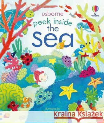 Peek Inside the Sea Anna Milbourne Simona Dimitri 9781805070511 Usborne Books - książka