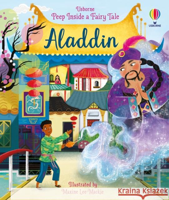 Peep Inside a Fairy Tale Aladdin Anna Milbourne 9781474992244 Usborne Publishing Ltd - książka