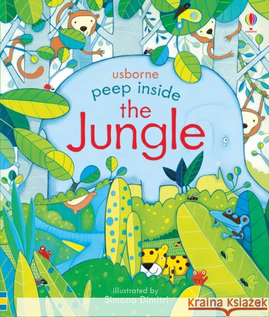 Peep Inside the Jungle Milbourne, Anna 9781409599159 Usborne Publishing Ltd - książka