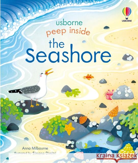 Peep Inside the Seashore Anna Milbourne 9781474943611 Usborne Publishing Ltd - książka