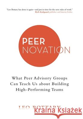 Peernovation: What Peer Advisory Groups Can Teach Us About Building High-Performing Teams Leo Bottary 9781480895683 Archway Publishing - książka