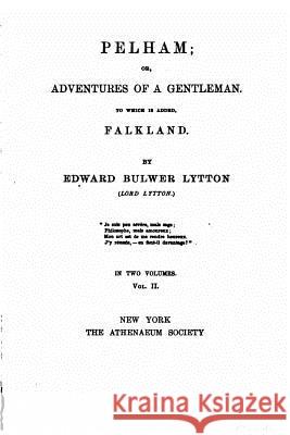 Pelham Edward Bulwer Lytton 9781530586578 Createspace Independent Publishing Platform - książka