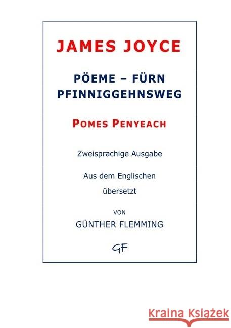 Pöeme - fürn Pfinniggehnsweg Joyce, James 9783844258585 epubli - książka