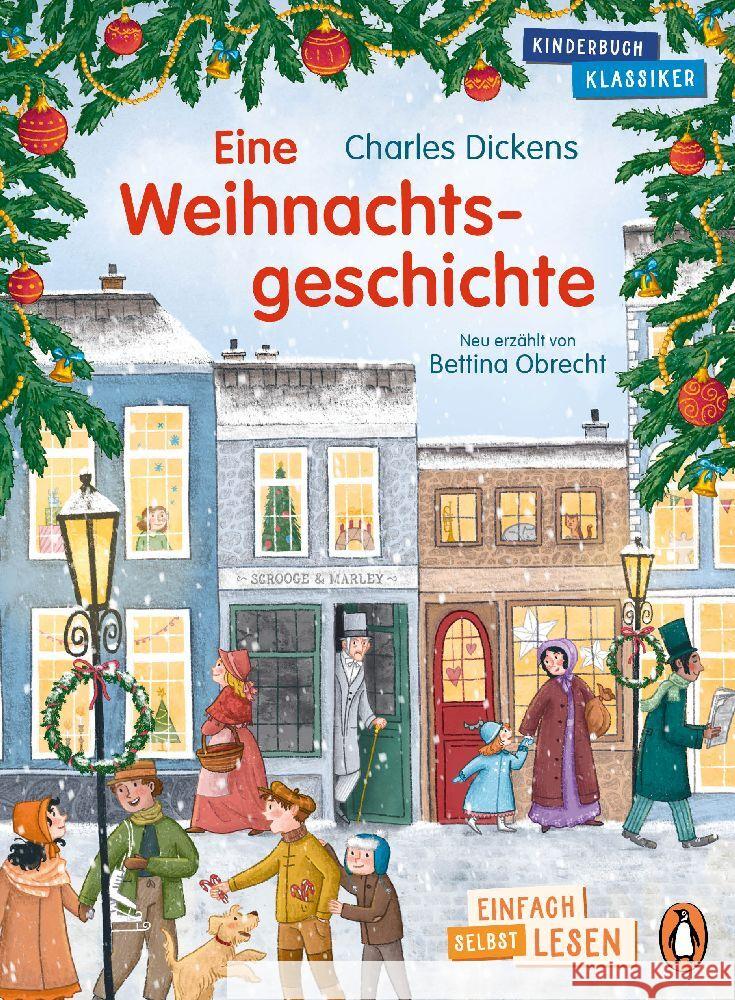 Penguin JUNIOR - Einfach selbst lesen: Kinderbuchklassiker - Eine Weihnachtsgeschichte Dickens, Charles, Obrecht, Bettina 9783328302117 Penguin Junior - książka