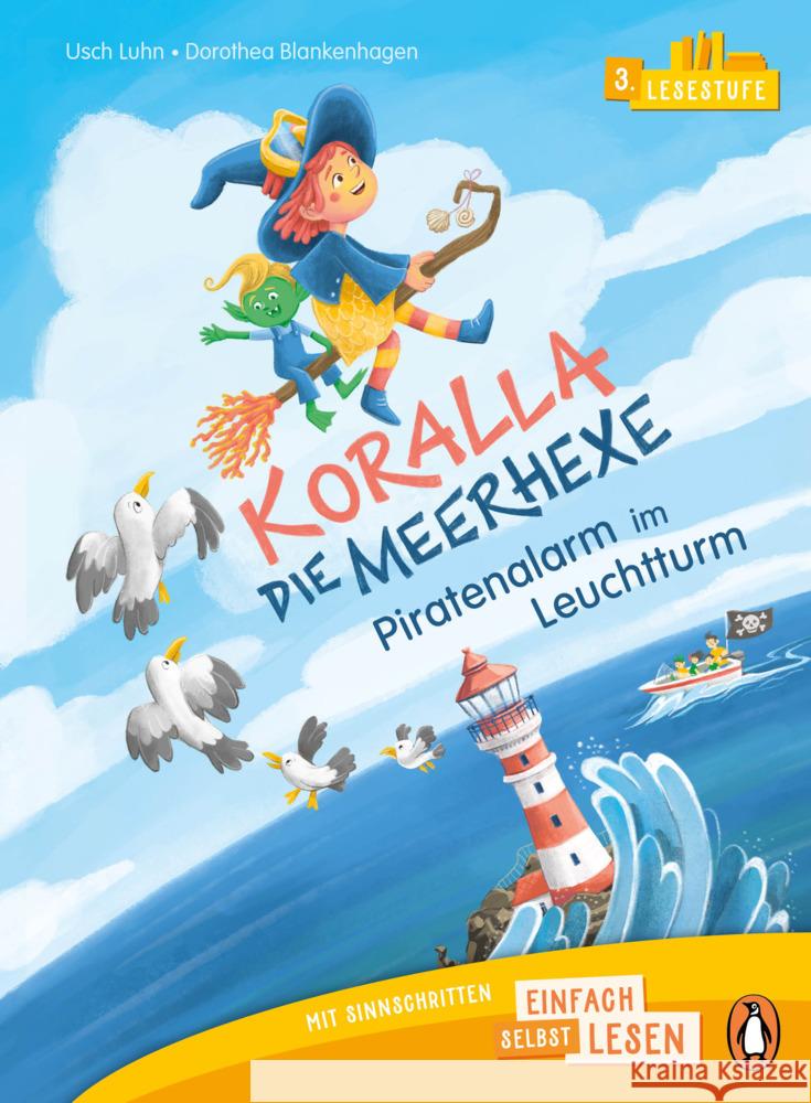 Penguin JUNIOR - Einfach selbst lesen: Koralla, die Meerhexe - Piratenalarm im Leuchtturm (Lesestufe 3) Luhn, Usch 9783328303008 Penguin Junior - książka