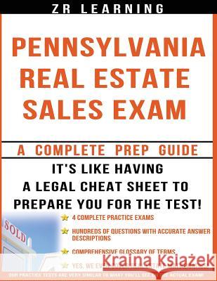 Pennsylvania Real Estate Sales Exam Zr Learnin 9781497300101 Createspace - książka